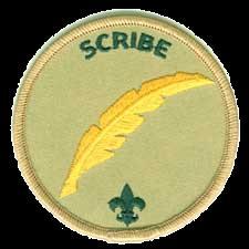 TROOP SCRIBE Position description: The Scribe keeps the troop records.