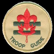 TROOP GUIDE Position description: The Troop Guide works with new Scouts; teaches them about Boy Scouts; helps them feel comfortable and earn their First Class rank. He is both a leader and a mentor.