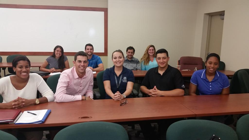 Thank you to Academic Advisor Alyssa Culley (center, first row) who recently met with