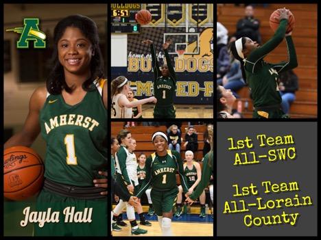 Jayla Hall 1st Team All-SWC 1st Team All-Lorain County 2nd Team All-District Career Stats: 73 games played -