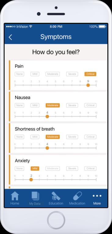 mpower Demo mpower Symptom Reporting Patients (or caregivers) are able to report symptoms to Narus Health from mpower These reports send real time notifications to the Narus team