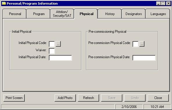 Physical Status Tab Overview What is the Physical Status tab? Tab Usage What is the Physical Status tab?