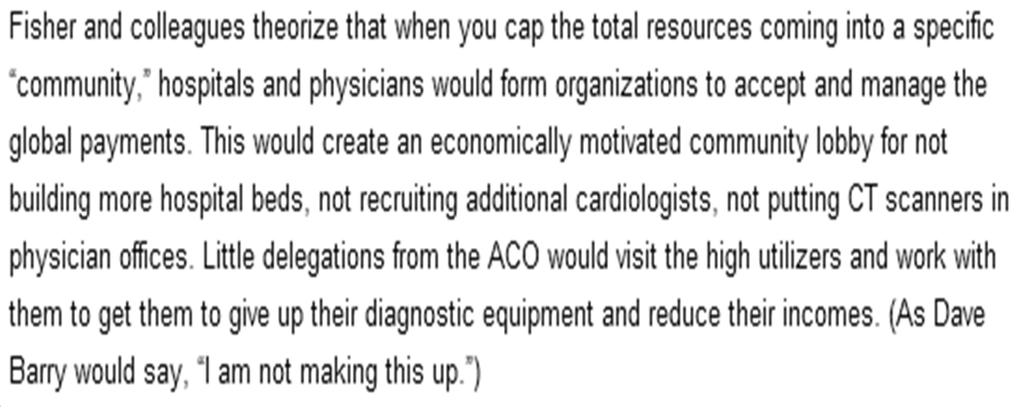 A Less Rose- Colored View of ACOs ACO Defined P12 According to CMS, an ACO is an organization of health care providers that agrees to be accountable
