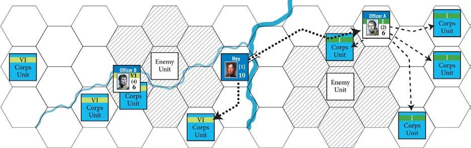 6 The Library of Napoleonic Battles SERIES RULES Command Range (4 hexes).