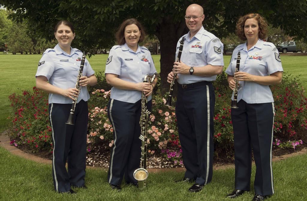A NOTE TO OUR SPONSORS Thank you for partnering with us to bring the United States Air Force Band of Mid- America s Liberty Clarinet Quintet to your community.