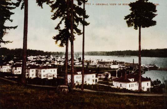 along the shores of Puget Sound as timber was easily accessible and shipment south by water was convenient.