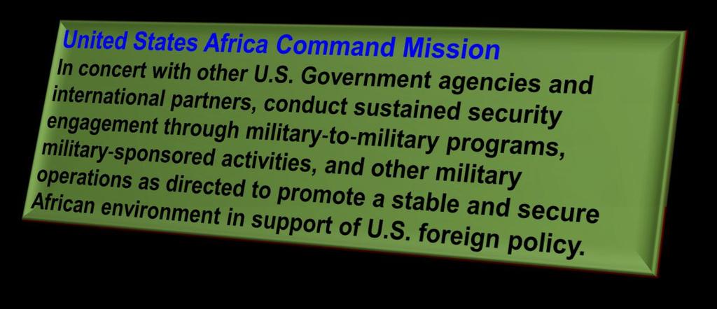 US Africa Command Environment &