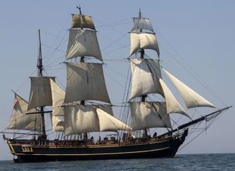 Bounty was a reconstruction of the original 1787 Royal Navy sailing ship HMS Bounty Built in 1960 and was homeported in St.