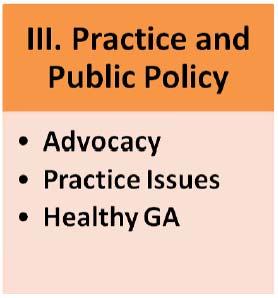 E. Grassroots Increase awareness of GNA s investment in advocacy and the Legislative Platform. Improve understanding and involvement on the issues impacting the practice of nursing. F.