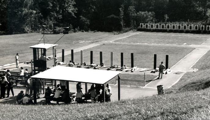 Ladue Police Department Range (1950/60 s) Kehrs Mill Police Range: The time required to travel to the FBI range, as well as increased emphasis on firearms training, plus competition among police