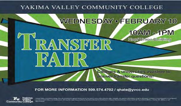 Upcoming Events Scholarship Available The Yakima Valley Community College Foundation scholarship applications are now available for the 2016-2017 academic year.