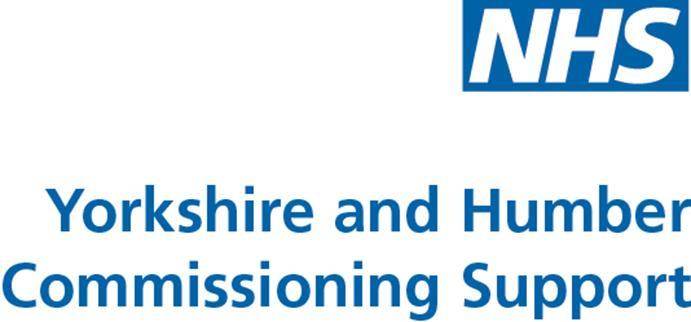 Appendices Yorkshire and Humber Commissioning Support