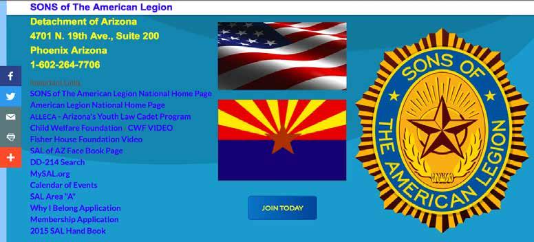 Volume 8, Issue 4 Sons of The American Legion Detachment of Arizona Page 15 Detachment of Arizona 2017-2018 Officers & Committee Contact Information as of 6 August 2017 Home Title Name Phone E-mail