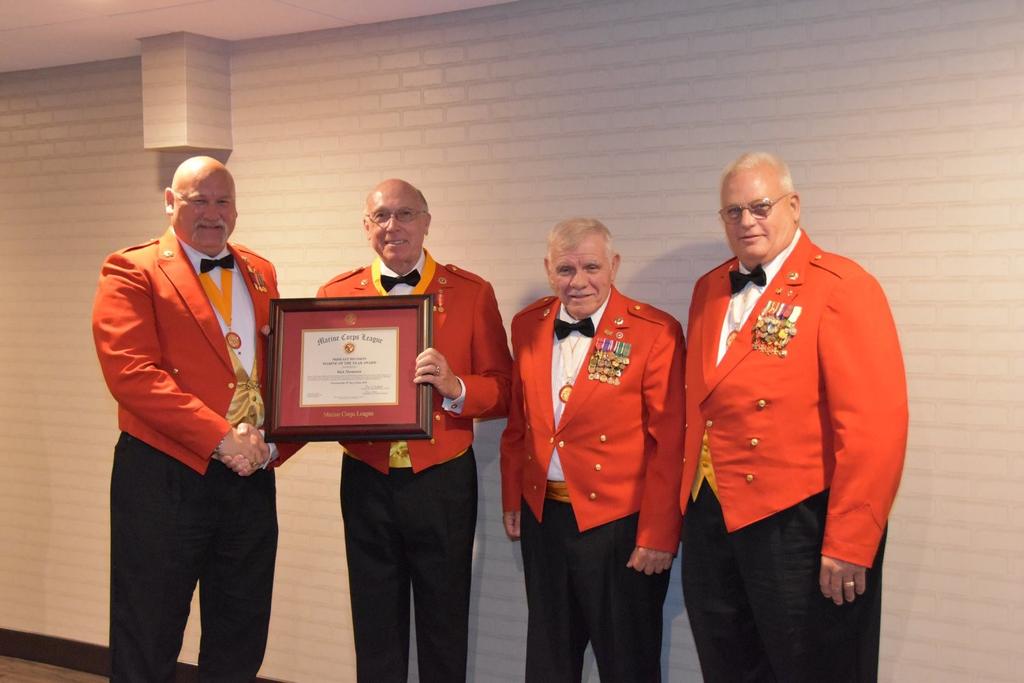 DIVISION MARINE OF THE YEAR RECIPIENT 2018 Congratulations to Rick Thomason (second from left) on being awarded the MidEast
