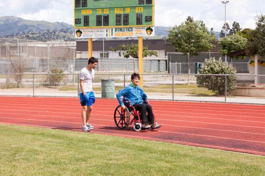 in April. Approximately 80 students participated in the event, which raises money for wheelchairs for people in underdeveloped countries.