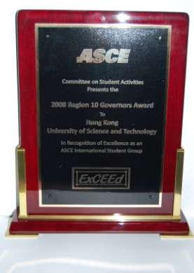 2008. The Award is made annually to the most outstanding International Student Group in Region 10 outside America.