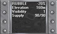 [4.3] Movement Impediments Rubble Rubble can be created in a Village, Town, City, or Industrial hex by the effects of Indirect Fire or Air Strikes against the hex.