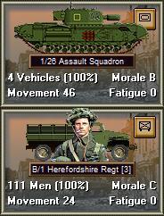than attacking, then 2 attacking vehicles suffer the Combined Arms Penalty and thus attack at half strength.