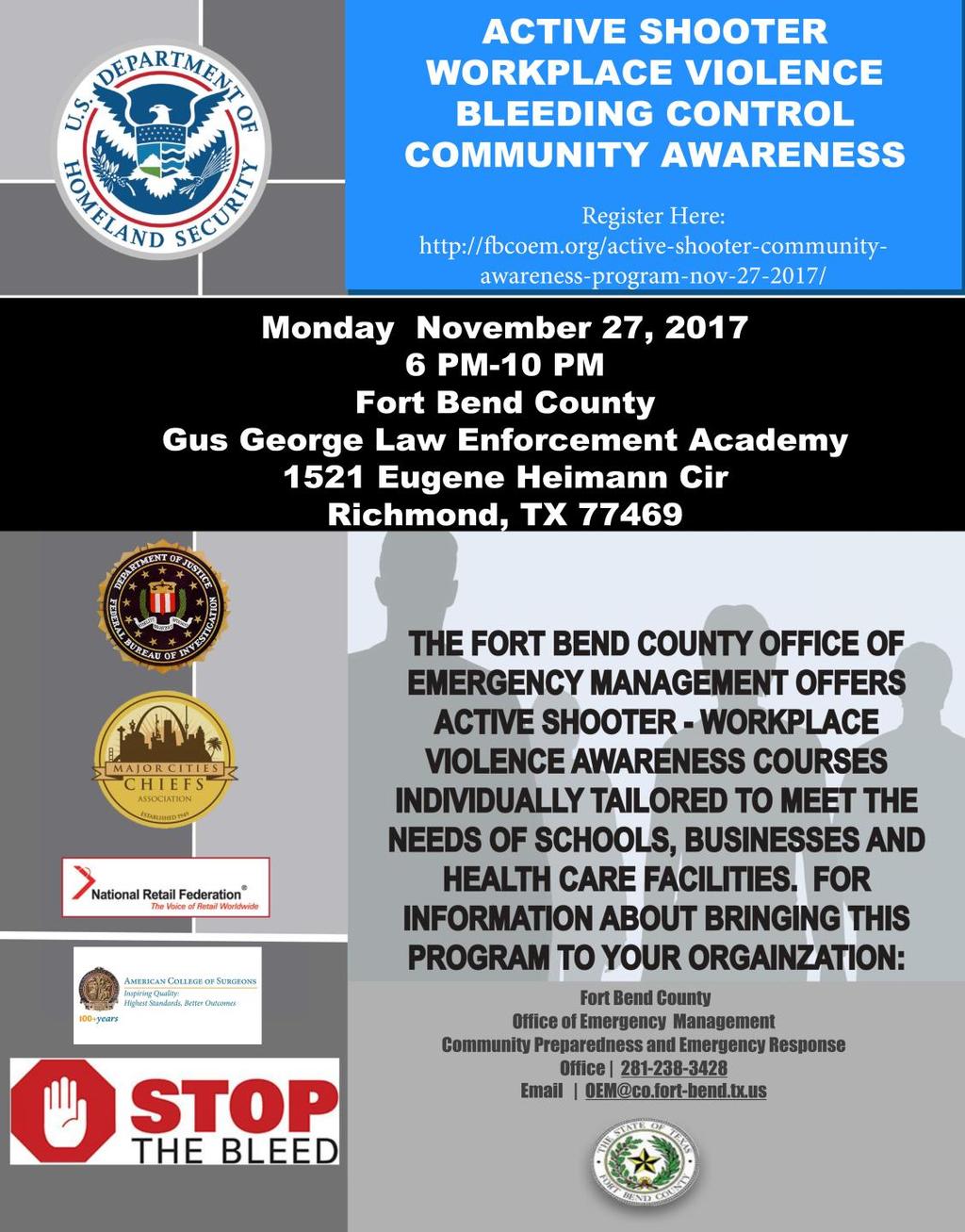 VOLUME 10 ISSUE 2 FORT BEND COUNTY EMERGENCY MANAGEMEN T COMMUNITY PREPARED NESS PAGE 2 Register Here http://fbcoem.
