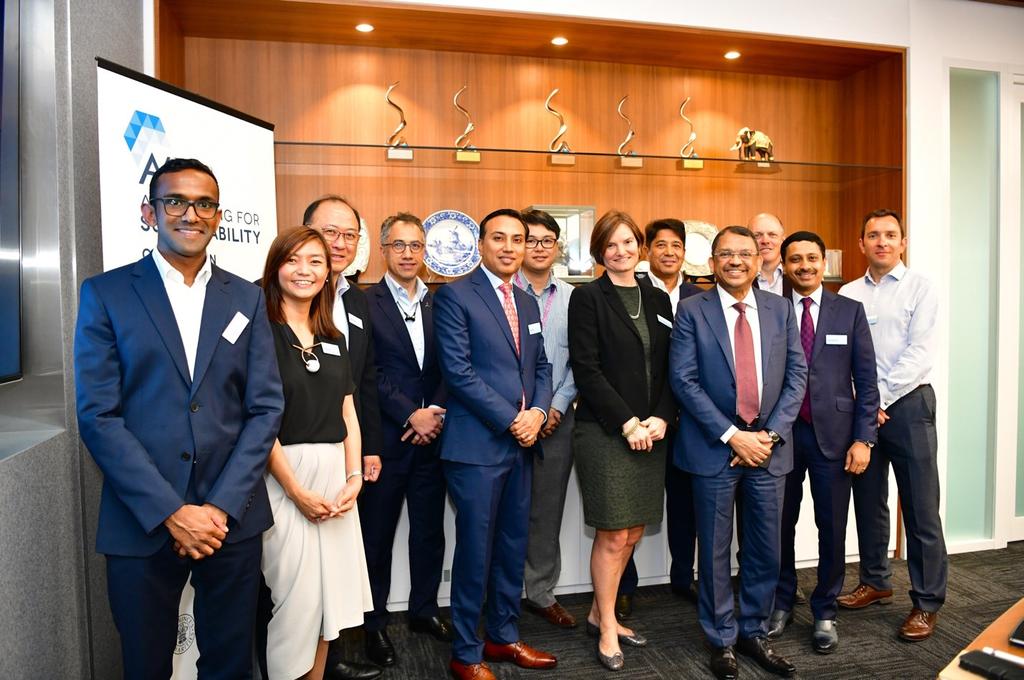 B. EVENT PICTURE At the launch of A4S Singapore at Olam Learning Academy on Friday 14 April 2018 (From left to right) 1. Ravi Abeywardana, Finance Accountant, Olam International 2.