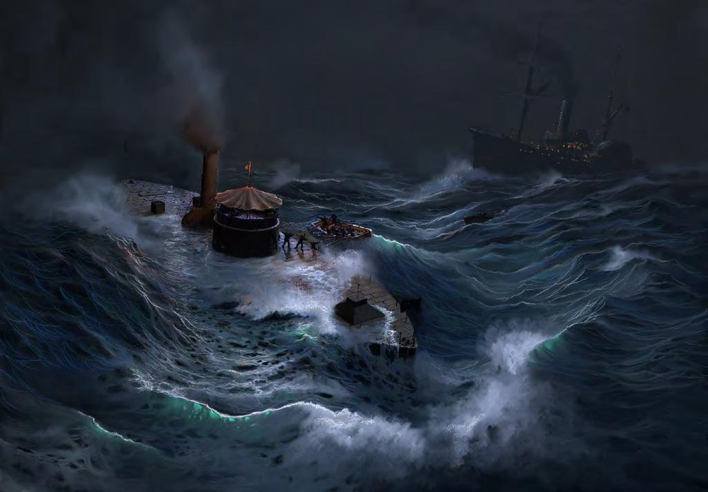 January 31, 1862 USS Monitor sinks in a storm off Cape Hatteras while