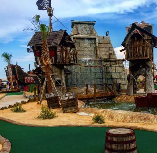middle school field trip to high seas mini golf Sunday, May 20 2:00 p.m. Join your friends at the ARR-Some pirate themed putt putt course, High Seas Mini Golf!