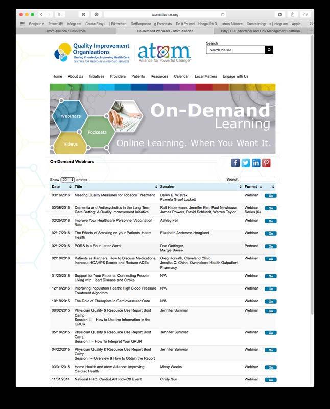 On-Demand Learning (ODL) Our On-Demand Learning (ODL) area on www.atomalliance.