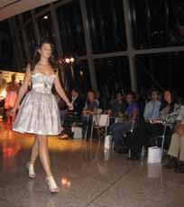 She describes her latest line, Marie Luce Designs, as handmade, one-of-a-kind gowns made to inspire women and make them feel beautiful. It was featured in Boston Fashion Week in late September.