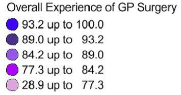 Overall experience: how the s practices compare Q28. Overall, how would you describe your experience of your GP surgery?