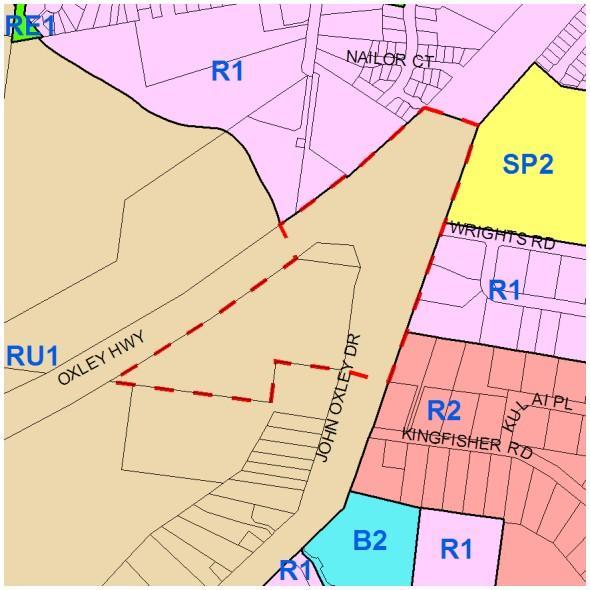 A rezoning proposal for the subject land had been lodged with Council, but had been deferred while the Structure Plan was being