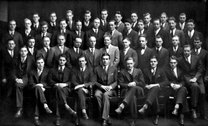 Chapter 1: The American College Fraternity The Beta Alpha Chapter of Theta Upsilon Omega (TUO) in 1931.