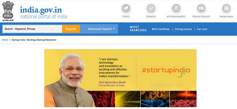 iv. The Government In August 2015, the Indian government announced a campaign called Startup India to encourage entrepreneurship, the establishment of new businesses and the subsequent creation of