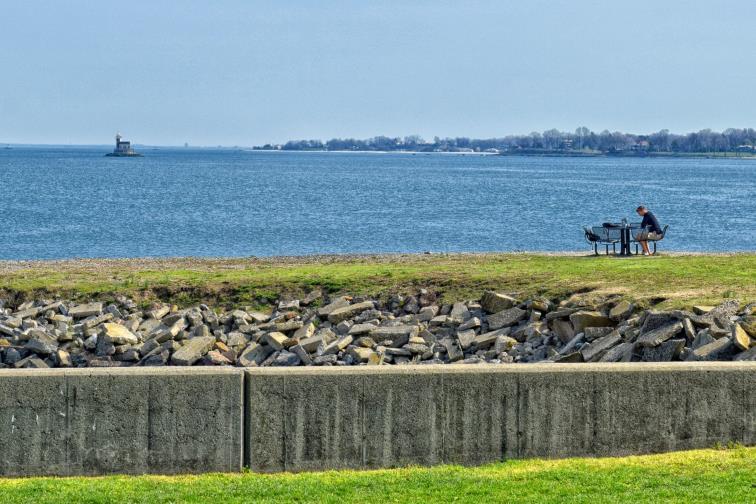 which Fort Schuyler commands from the north looking south.