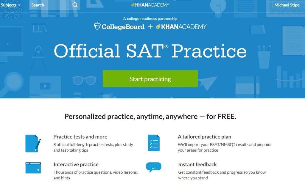Official SAT Practice A free