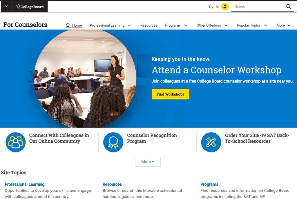 College Board for Counselors Free CEU credit for
