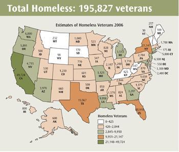 HOW MANY CHRONIC HOMELESS VETERANS ARE THERE?