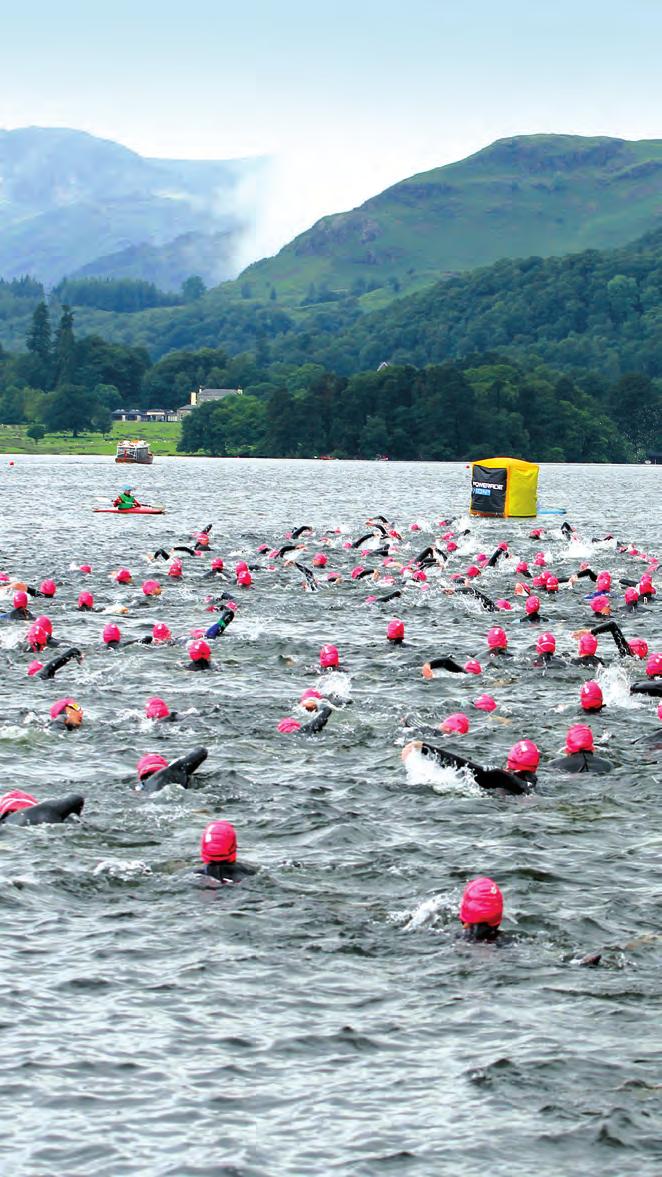 The Great Swim Series is the biggest open water programme, currently staged in 5 UK locations: Location: Windermere, Lake District, Cumbria Date: 13-15 June 2014 Entrants: 10,000 Distance: ½ Mile, 1