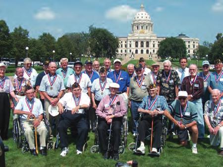 2007 Accomplishment Highlights WWII Memorial Dedication took place on June 9, 2007, on the grounds of the Minnesota State Capitol, with over 22,000 in attendance.