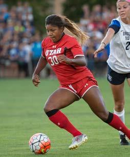 2015 UTAH SOCCER Junior Katie Rogers, a former Pac-12 All-Freshman Team standout, was recognized by the