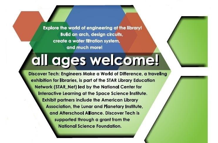 12 Discover Tech at the Mendenhall Valley Library January 10 to April 6 In addition to the exhibit, the library will be putting on programs and events for all ages