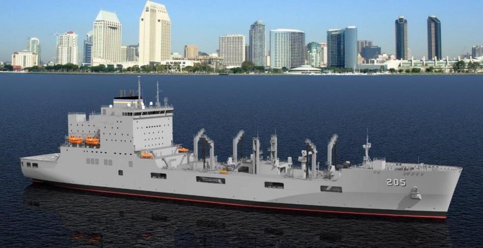 Figure 5. Artist s rendering of TAO-205 Source: US Navy Picks General Dynamics to Build First Six T-AO 205 Replenishment Oilers, NavalToday.com, July 1, 2016, which credits the image to GD/NASSCO.