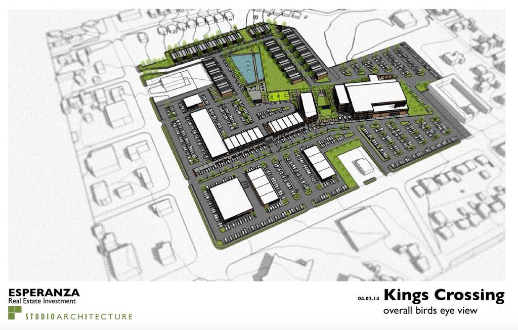 KING S CROSSING Estimated $90 million redevelopment New grocery store, retail, offices and housing to serve as community hub New Market Tax