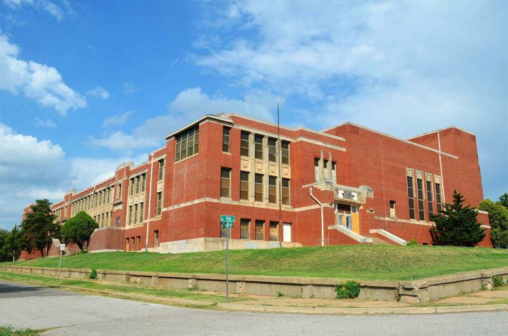 PAGE WOODSON SCHOOL Built in 1911, served the once segregated students of the east side of Oklahoma City City provided $33,000 for
