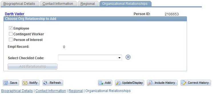 31 After a successful Save you will be returned to the Organizational Relationships Tab. The accession is now ready for review and approval (see next page).