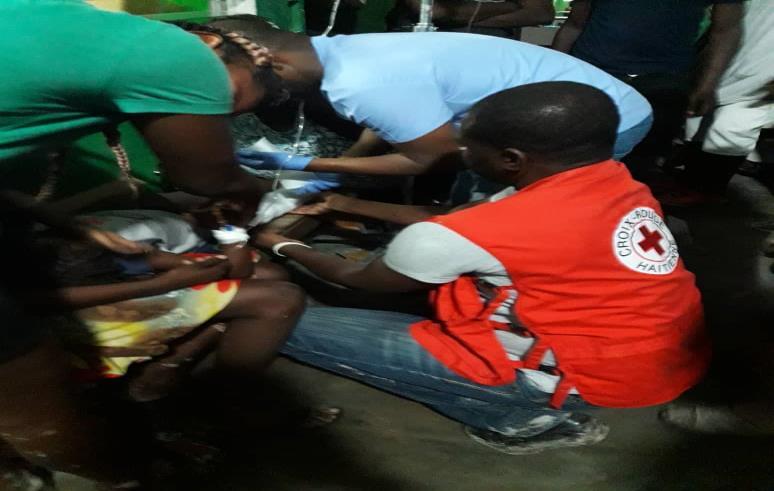 (n of volunteers, staff, branches): The Haiti Red Cross Society (HRCS) has 1 national headquarters, 10,000 volunteers and 130 branches Red Cross Red Crescent Movement partners actively involved in