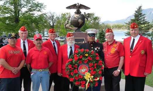 , and a special thank you to Pat Mesa for helping me with the presentation of the wreath at our Marine Corps Memorial.