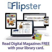 access via the Flipster app < Find this app on our website, www.stmarylibrary.