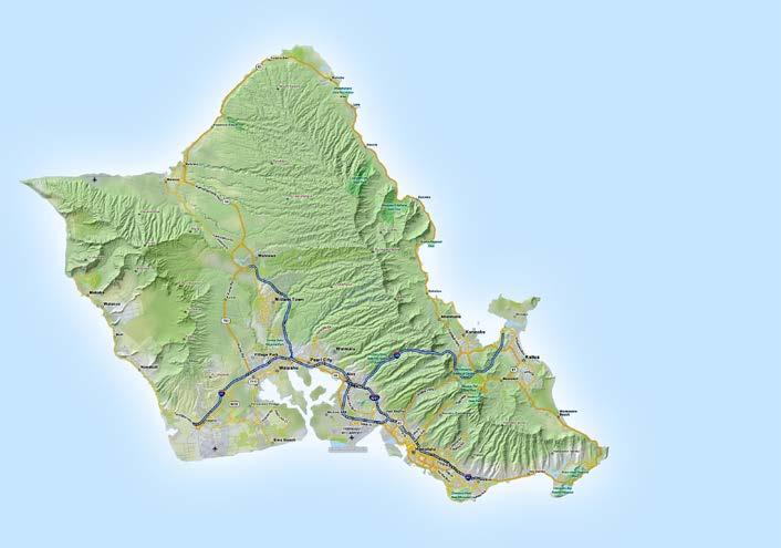 Map Map of of Oahu Base Locations Schofield Barracks Wheeler Fort Shafter Joint Base Pearl Harbor-Hickam