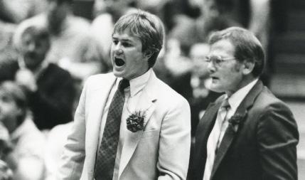 LEGENDARY COACHES JIM GIBBONS HEAD COACH FROM 1985-92 (96-32-1) In 1986, Jim Gibbons took over the reins of the Cyclone wrestling squad at age 26. Gibbons wrestled at ISU for Dr.