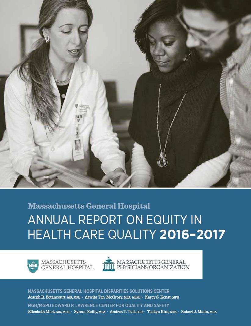Annual Report on Equity In Health Care Quality DSC/Lawrence Center collaboration since 2006 Disparities Solutions Center Joseph R.